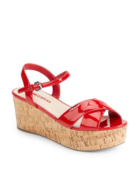 prada wedges saks